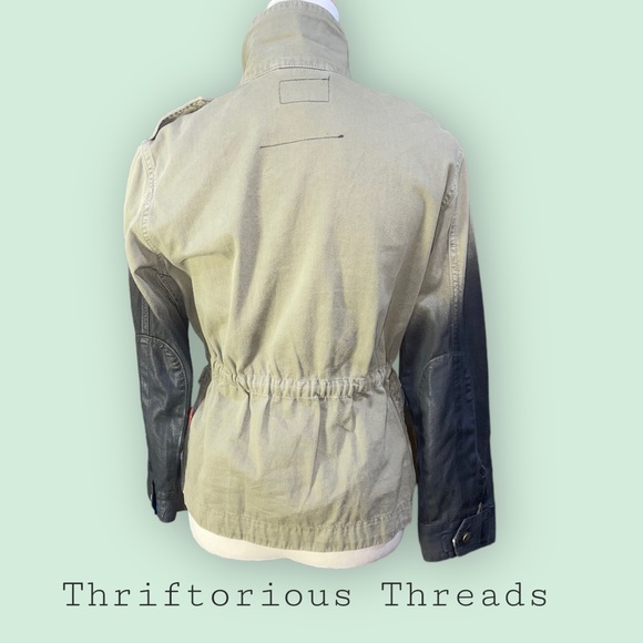 Current/Elliott The Lone Soldier Jacket w/ Ombre Coated Sleeves - Picture 9 of 14